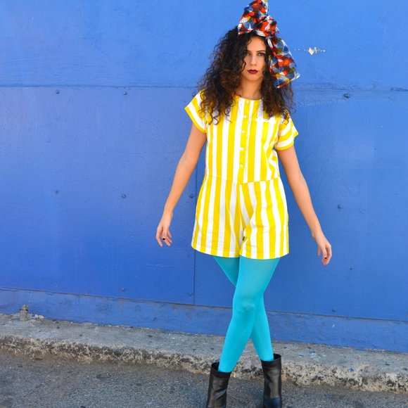 Turquoise Classic Pantyhose OS - Picture 4 of 5